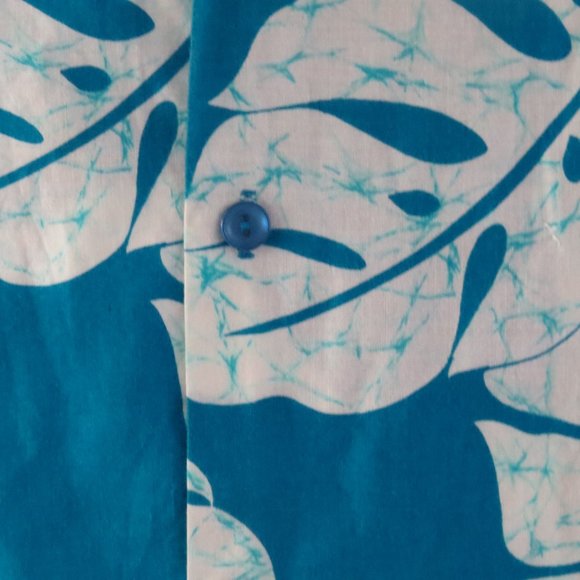 Vintage Hawaiian Shirt - Tie Dye Palm Leaves by Hilo Hattie - Men's 3XL - Picture 5 of 10